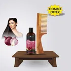 Park Daniel Premium Red Onion Oil Hair Oil & Neem Ecofriendly Wooden Comb 