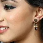 Oxidised Alloy Gold Plated Earrings for Women 