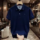 Cotton Matty Solid T-shirt For Men, Navy 