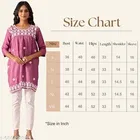 Embroidered Floral Design Anarakali Short Kurti for Girls 
