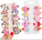 Rubber Hair Clips for Girls (Multicolor, Pack of 20)