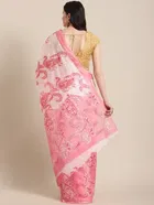 Taffeta Silk Printed Saree for Women 