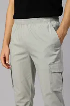 Cotton Blend Regular Fit Track Pants for Men 
