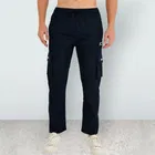 Lycra Nylon Logo Printed Track Pant for Men 