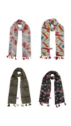 Chiffon Printed Scarves for Women & Girls 