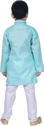 Cotton Embroidery Kurta & Pajama Set for Boys 