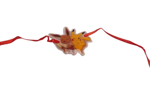 Synthetic Rakhi for Kids (Multicolor, Pack of 1)