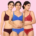 Pibu वीमेन कॉटन ब्रा पैंटी सेट 