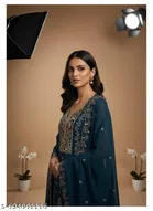 Embroidered Anarkali Suit for Women 