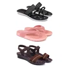 Combo of Flats with Slippers & Sandals for Women 