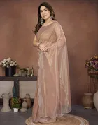 Bollywood Embroidered Organza Saree for Women 