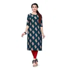 Crepe Block Print Kurti for Women 
