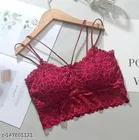 Net Bra for Women, Maroon 