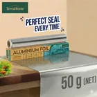 टेराहोम एल्युमिनियम फॉयल 50g [नेट] और सिंपलहोम बेसिक फूड रैपिंग पेपर 100g [ग्रॉस] [पैक ऑफ़ 2]