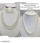 Combo Beautiful Princess Combo Glass Bead Necklace Set Pearl Necklace Set