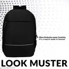 Polyester Backpack for Men & Women (Black & Grey, 35 L)