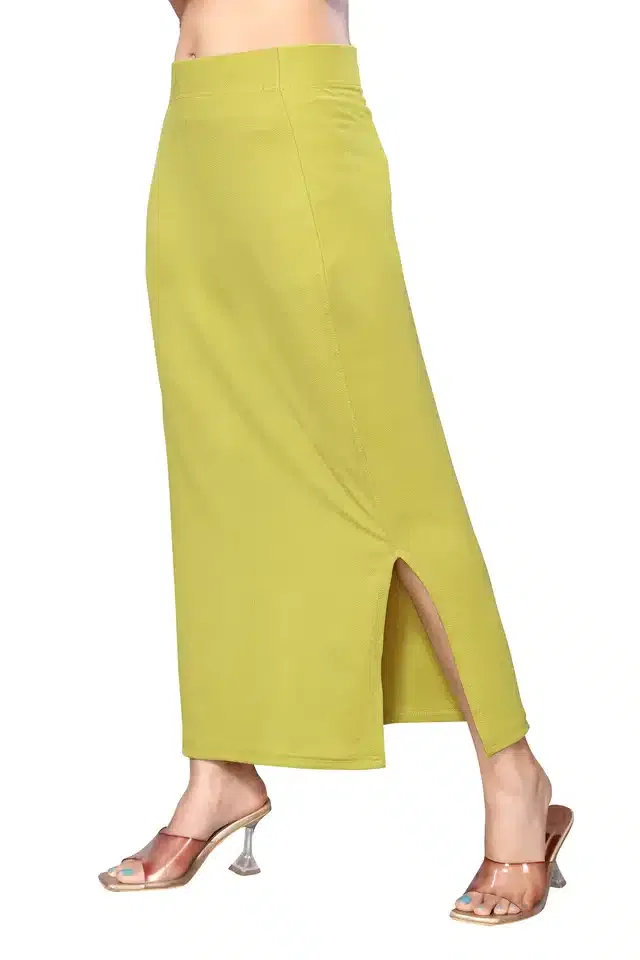 Saree Petticoat for Women (Olive Green, XL)