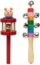Wooden Rattle Toys for Kids 