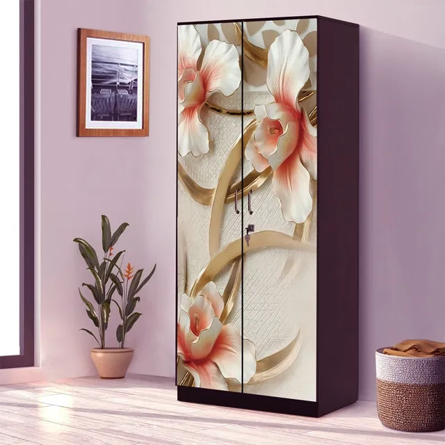 Vinyl Wallpaper Sticker for Wardrobe Door (Multicolor, 213x99 cm)