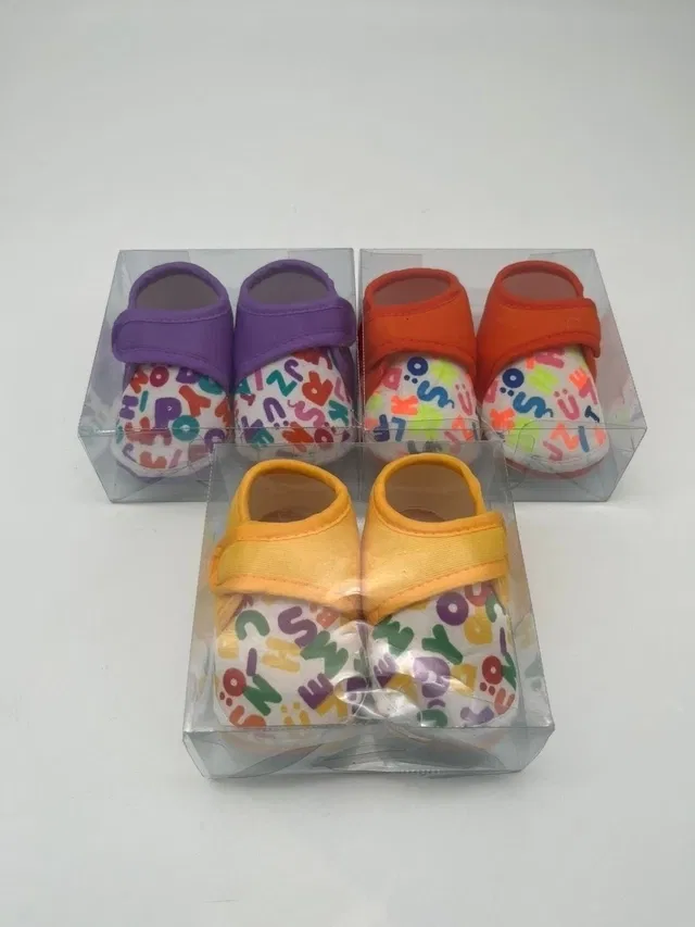 Booties for Infant (Multicolor, 3- 6 Months) (Pack of 3)