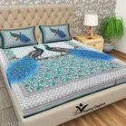 Cotton Queen Bedsheet with 2 Pillow Cover 