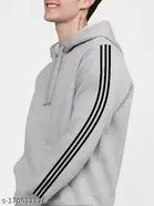 Fleece Solid Hoodie for Men 