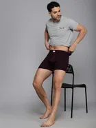 Lux Parker Cotton Solid IE Long Trunks for Men 