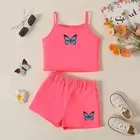 Cotton Blend Printed Clothings Set for Girls 