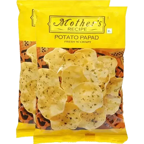 मदर्स रेसिपी आलू पापड़ , 2X70g (पाउच) (पैक ऑफ 2)