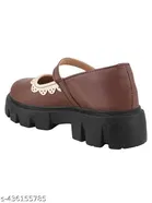 Solid Synthetic Ballerinas for Women 