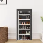 Metal 6 Layer Collapsible Shoe Rack 