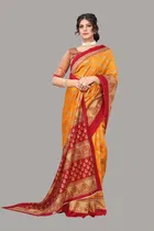 Saree with Unstitched Blouse for Women 