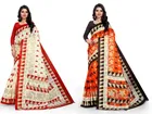 Khadi Silk Printed Saree for Women 