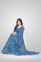Georgette Printed Saree for Women 