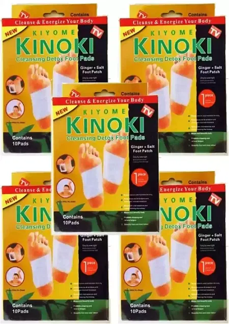 Kinoki 10 Pcs Cleansing Foot Patches (Pack of 5)