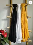 Cotton Blend Solid Dupatta for Women 