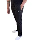 Regular Fit Trackpants for Men (Black, XXL)