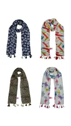 Chiffon Printed Scarves for Women & Girls 