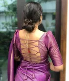 Kanjeevaram Silk Printed Saree for Women 