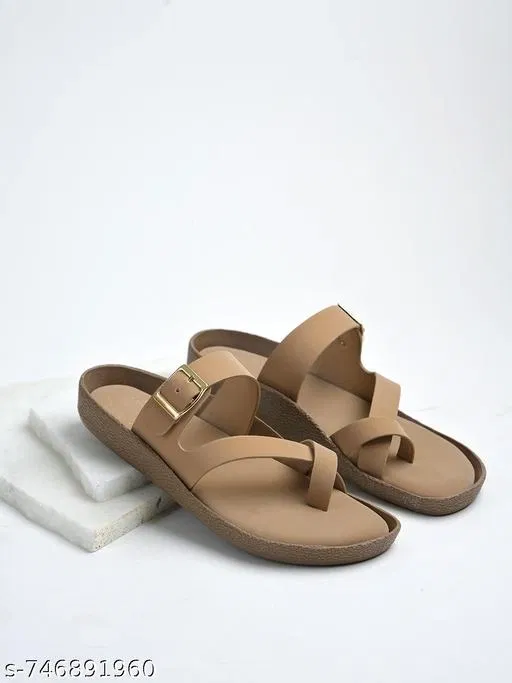 Shoetopia Flat Beige Size 4.0