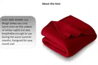 Combo Pack of 5 Solid Polar Fleece Blanket Red 