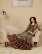 Viscose Rayon Kurti for Women, Beige 
