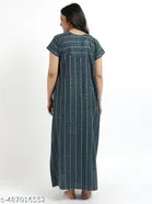 Satin Soft & Attractive Nightdress for Women & Girls , Green 