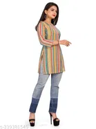 Poly Rayon Printed Kurti for Women 