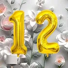 Foil Balloon for Birthday Celebration, No. 12 