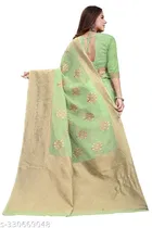Chanderi Cotton Zari Woven Saree for Women 