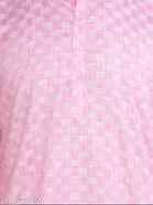 Cotton Blend Checked Kurta with Pyjama for Men 