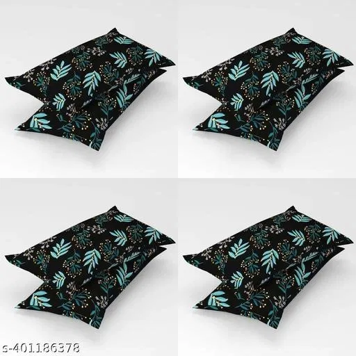 Cotton Pillow Covers (Multicolor, 17x27 inches) (Pack of 8)