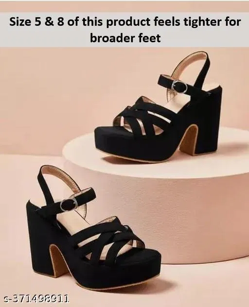 Heels for Women, Black (7)