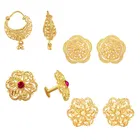 Gold Plated Designer Earrings Set for Women & Girls 